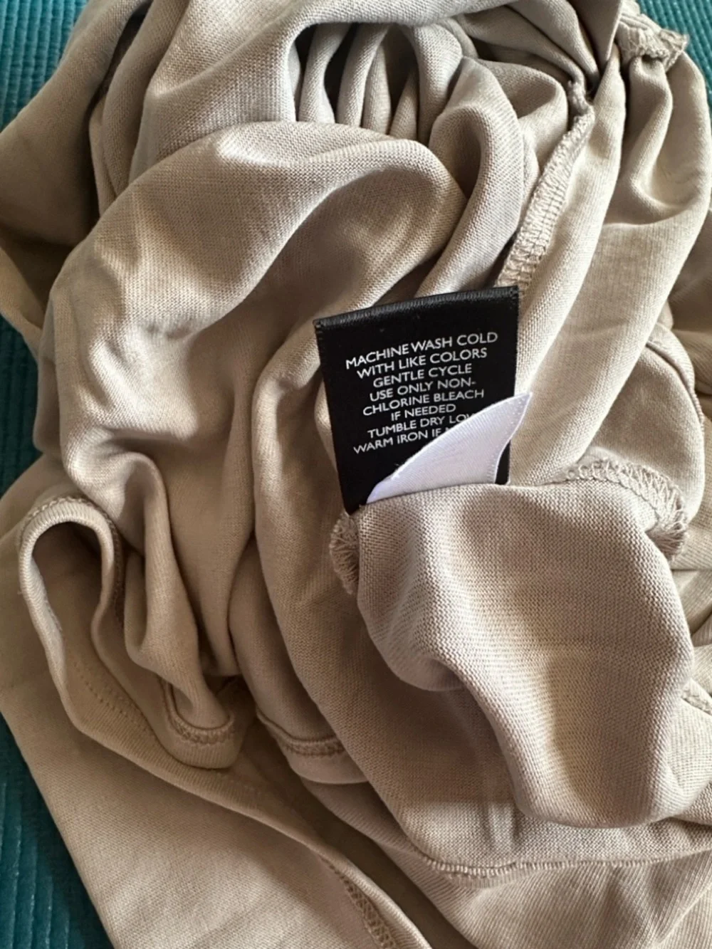 Torrid Knit Cupro Knot Front Tee Atmosphere Neutral Top Shirt 3 - Picture 9 of 9